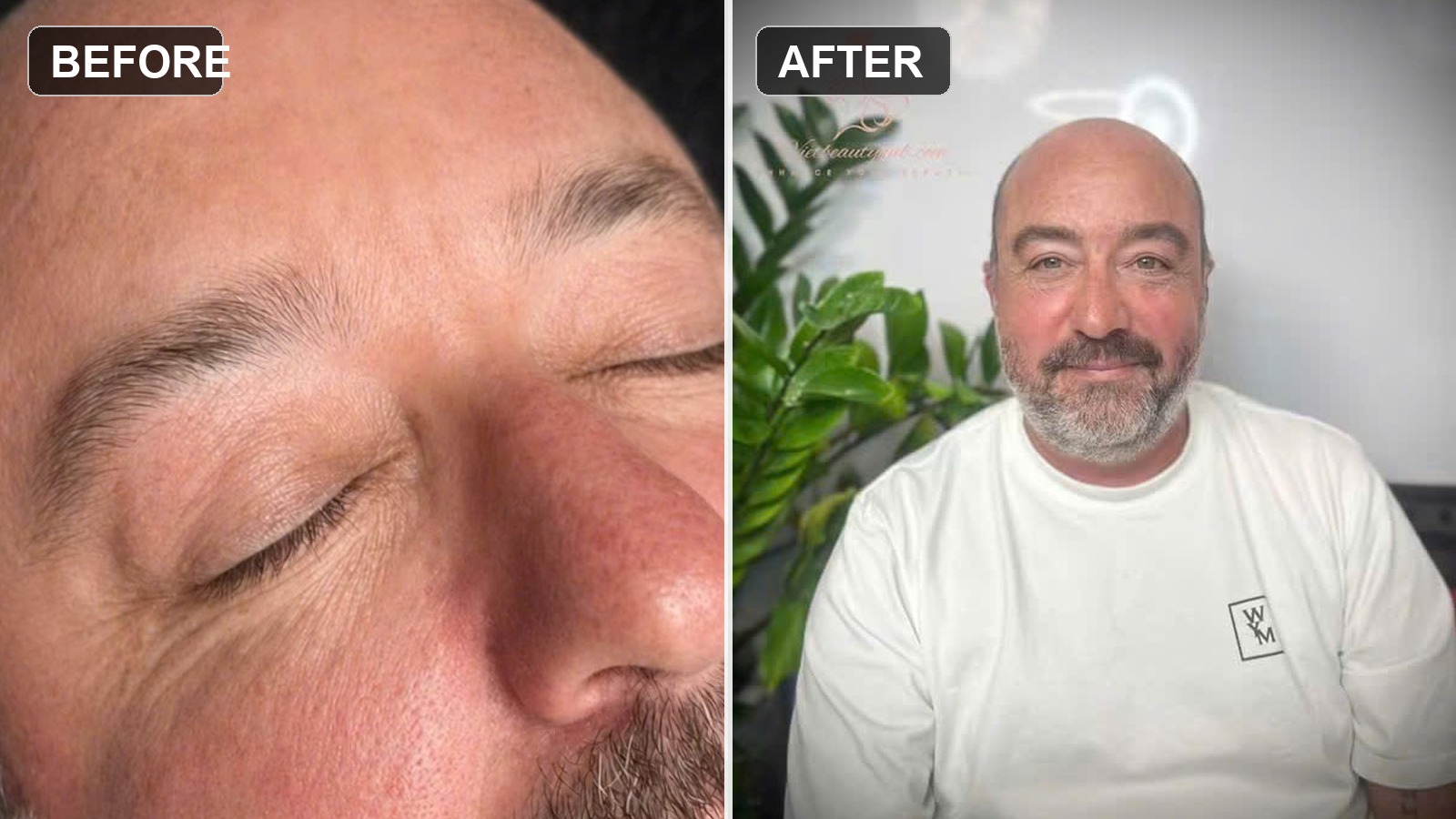 Natural Eyebrow Tattoo for Men | Shaun